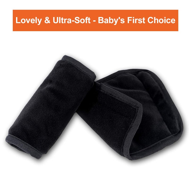 COOLBEBE Car Seat Straps Shoulder Pads for Baby Kids, Super Soft Seat Belt Covers for All Car Seats/Pushchair/Stroller/High Chair - Image 3